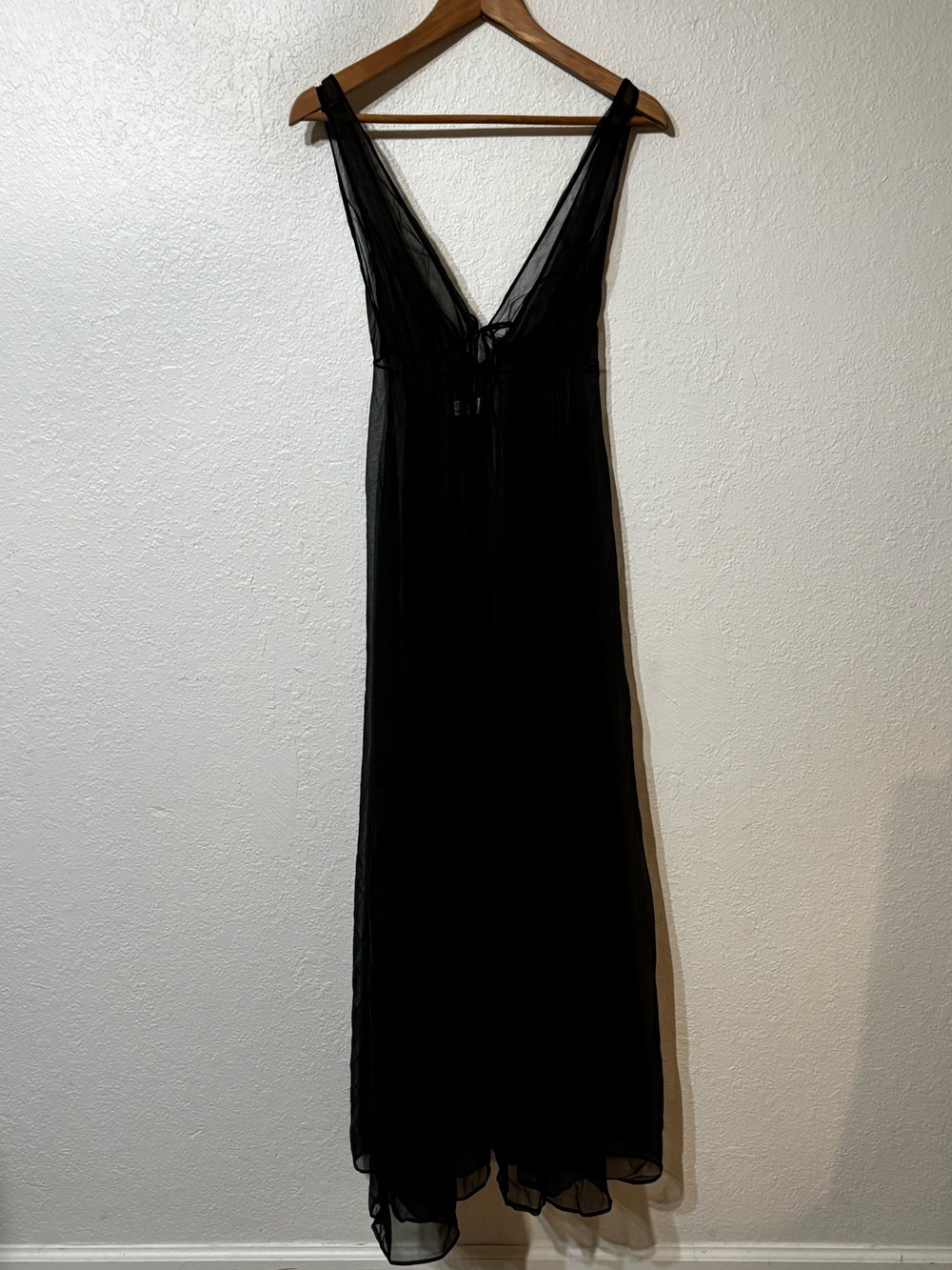 Glydon's Vintage Black Sheer Nightgown Medium